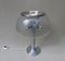 Brushed Aluminum & Bubbles Glass Table Lamp from Temde, 1960s 7