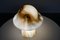 Lampada da tavolo a fungo in vetro opalino, Immagine 3