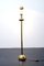 Lámpara de pie alemana vintage dorada de Hust, años 70, Imagen 1