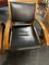 Vintage Leather & Teak Chairs, Set of 2 4