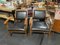 Vintage Leather & Teak Chairs, Set of 2 1