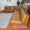 Modulares Sofa aus Leder & Stahl von Jacques Charpentier, 1970er, 4er Set 1