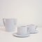 Milano Nebbia Milk Jug & 4 Espresso Cups and Saucers by Marta Benet, Set of 9, Image 2