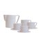Milano Nebbia Milk Jug & 4 Espresso Cups and Saucers by Marta Benet, Set of 9, Image 1