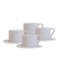 Milano Nebbia Set of 4 Espresso Cups and Saucers by Marta Benet 1