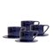 Milano Notte Set of 4 Espresso Cups and Saucers by Marta Benet 1
