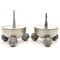 Art Deco Pewter Candleholders by C.G Hallberg, 1930s, Set of 2 1
