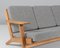 Eichenholz 3-Sitzer Sofa Modell 290 von Hans J. Wegner für Getama 3