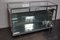 Antique French Oak, Glass & Chrome Shop Counter Cabinet Vitrine, 1920s, Image 2