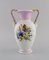 Antike Porzellanvase mit handbemalten Schmetterlingen & Blumen von Bing & Grøndahl 2