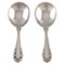 Lily of the Valley Jam Spoons in Sterling Silver from Georg Jensen, Set of 2 1