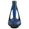 Vase mit Griffen aus glasiertem Steingut von Pierrefonds, Frankreich, 1930er 1