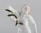 Art Deco Herend Porcelain Figurine Cleopatra with Snake, Mid-20th Century, Image 3