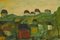 Svend Aage Tauscher, Oil on Canvas, Modernist Landscape with Houses 4