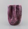 Vase in Glazed Ceramic with Crystal Glaze in Violet Tones from Vallauris 2