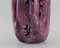 Vase aus glasierter Keramik mit Kristallglasur in violetten Tönen von Vallauris 6