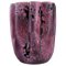 Vase aus glasierter Keramik mit Kristallglasur in violetten Tönen von Vallauris 1