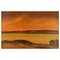 Poul Hansen, Landschaft mit Sonnenuntergang, Dänemark, Öl auf Leinwand 2