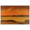 Poul Hansen, Paisaje con puesta de sol, Dinamarca, óleo sobre lienzo, Imagen 2