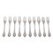 Fourchettes à Pâtisserie Lily of the Valley en Argent Sterling de Georg Jensen, Set de 10 1