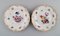 Antique Porcelain Plates with Hand-Painted Flowers from Meissen, Set of 5 3