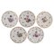 Antique Porcelain Plates with Hand-Painted Flowers from Meissen, Set of 5 1