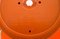 Große orangefarbene italienische Nesso Tischlampe von Giancarlo Mattioli für Artemide 6