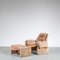 Proposals Chair & Ottoman by Vittorio Introini for Saporiti, Italy, 1970, Set of 2 1