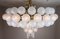 XXL Hotel Chandelier with Brass Fixture & Hand-Blowed Frosted Glass Globes, Image 14