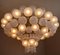 XXL Hotel Chandelier with Brass Fixture & Hand-Blowed Frosted Glass Globes, Image 10