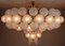 XXL Hotel Chandelier with Brass Fixture & Hand-Blowed Frosted Glass Globes, Image 18