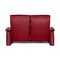 Red Himolla Leather Two-Seater Couch with Relax Function 8