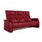 Red Himolla Leather Three Seater Couch 6