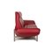 Red Leather Ds 450 Two-Seater Couch with Relax Function from de Sede 9