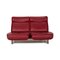 Red Leather Ds 450 Two-Seater Couch with Relax Function from de Sede 4