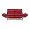 Red Leather Ds 450 Two-Seater Couch with Relax Function from de Sede, Image 8