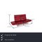 Rotes Ds 450 Zwei-Sitzer Ledersofa mit Relaxfunktion von de Sede 2