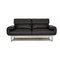 Black Plura Leather Two-Seater Couch with Relaxation Function from Rolf Benz, Image 1