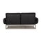 Black Plura Leather Two-Seater Couch with Relaxation Function from Rolf Benz, Image 9