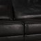 Black Mondo Leather Three-Seater Couch with Relaxation Function 4