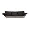 Black Diesis Leather Three Seater Couch by Antonio Citterio for B&b Italia / C&b Italia 1