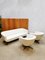 Vintage James Bond Sofa & Swivel Lounge Chairs by Jacques Brule, Set of 3 1