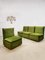 Mid-Century Modular Sofa in Forest Green, Set of 8 5