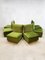 Mid-Century Modular Sofa in Forest Green, Set of 8, Image 1