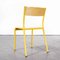 Wide French Yellow 510 Stacking Dining Chairs from Mullca, 1970s, Set of Six, Image 6