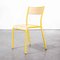 Wide French Yellow 510 Stacking Dining Chairs from Mullca, 1970s, Set of Six 1