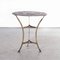 Small French Round Metal 1348 Gueridon Table, 1950s 1