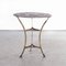 Small French Round Metal 1348 Gueridon Table, 1950s, Image 1