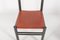 Minimalistische Sattelleder Stühle von Ibisco, 4er Set 6
