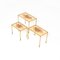 Brass Nesting Tables, Set of 3, Image 3